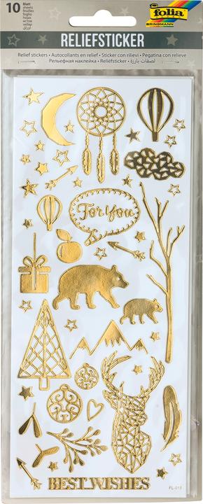 Immagine prodotto Folia Adesivo in rilievo NATALE, dimensione foglio: 100 x 240 mm