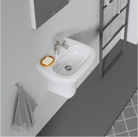 Produktbild Duravit Handwaschbecken D-Code 45 cm wei 0705450000 (340 mm, 450 mm)