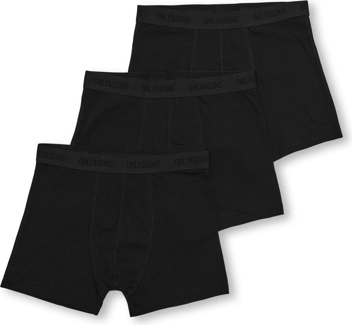 Immagine prodotto Only & Sons Osjfitz Solid Black Boxer 3pk. Acc Noos (110, 116)