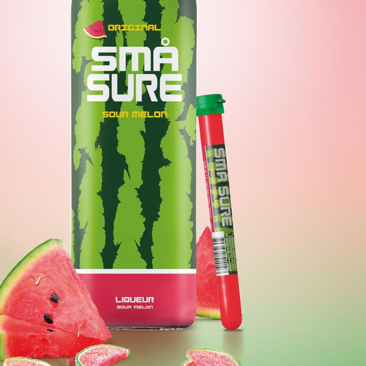 Produktbild Små Sure SMÅ Sour Melon Tube 2cl (1 x 2 cl)