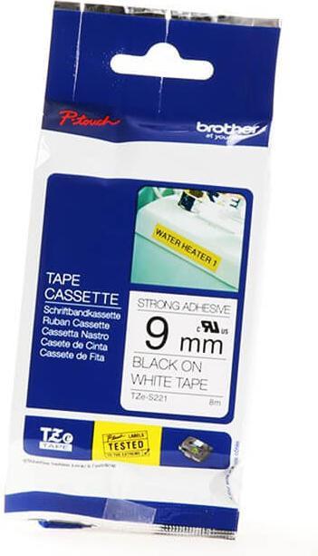 Produktbild Brother TZe-S221 (0.90 cm, Weiss)