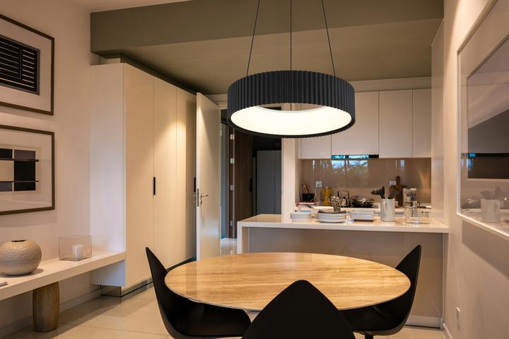 Immagine prodotto Globo Kemp LED Hängeleuchte 45W CCT Schwarz Matt, Metall Memoryfunktion Ø46cm 15924S (5625 lm)