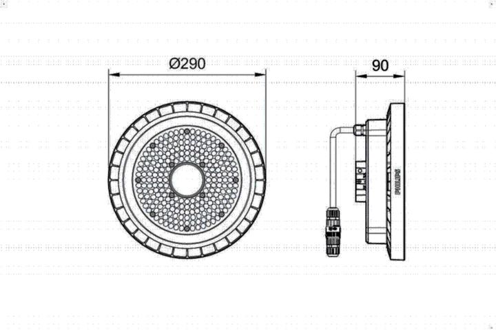 Productafbeelding Philips CoreLine HighBay 95567700 BY120P G5 LED105S/840 PSU WB (10500 lm)