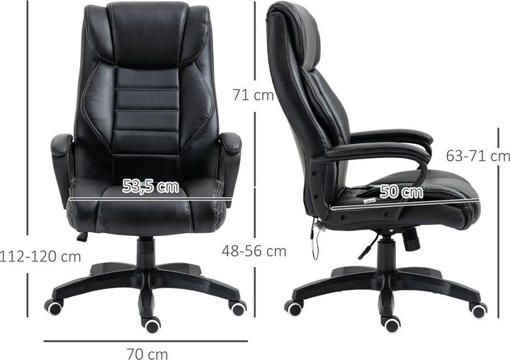 Actual product image Vinsetto Office chair with massage function (48 - 56 cm)