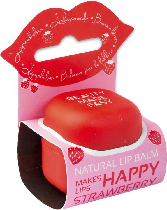 Produktbild Beauty Made Easy Natürlicher feuchtigkeitsspendender Lippenbalsam Erdbeere 6,8g (Lippenbalsam)
