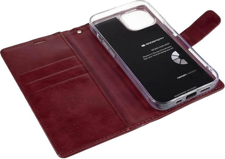 Productafbeelding iPhone 14 Plus - Blue Moon Hoesje Hoesje Wijnrood (Apple iPhone 14 Plus)