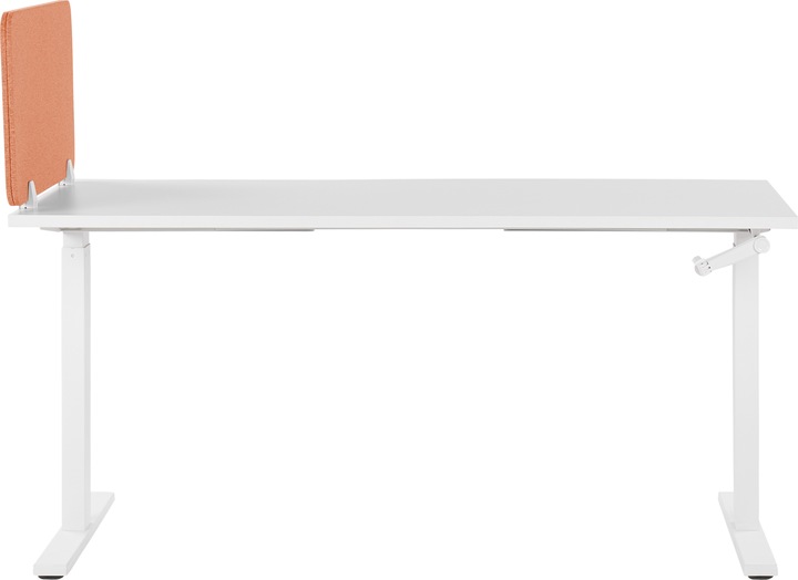 Produktbild Beliani Schreibtischtrennwand hellrot 80 x 40 cm WALLY