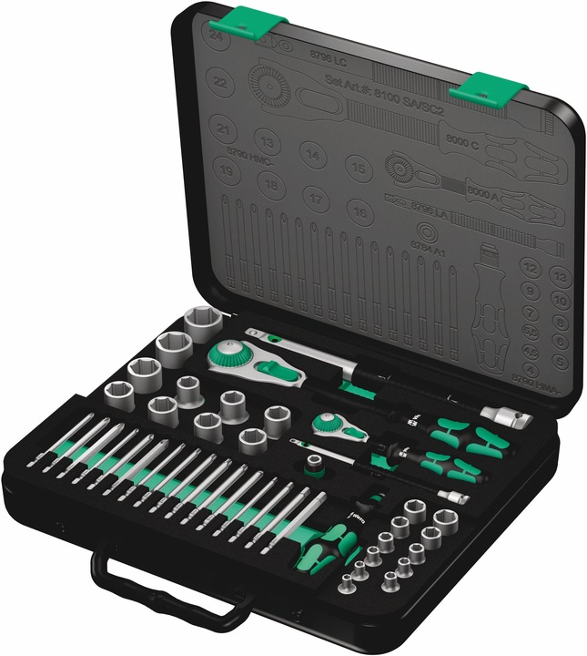 Productafbeelding Wera Dopsleutelset (15 mm, 7 mm, 6 mm, 8 mm, 4 mm, 5 mm, 23 mm, 18 mm, 22 mm, 13 mm, 12 mm, 10 mm, 14 mm, 16 mm, 24 mm, 21 mm, 19 mm, 20 mm, 11 mm, 9 mm, 17 mm)