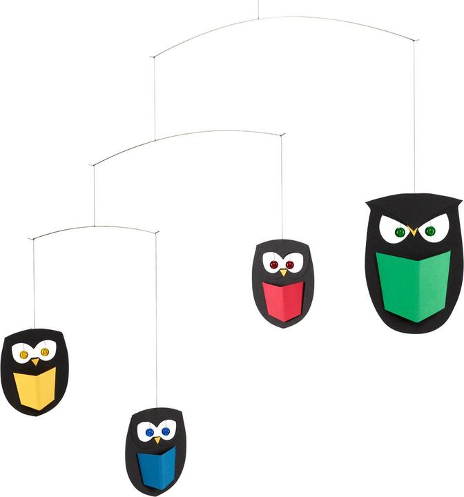 Flensted Mobiles Weise Eulen mit Geschenkbox