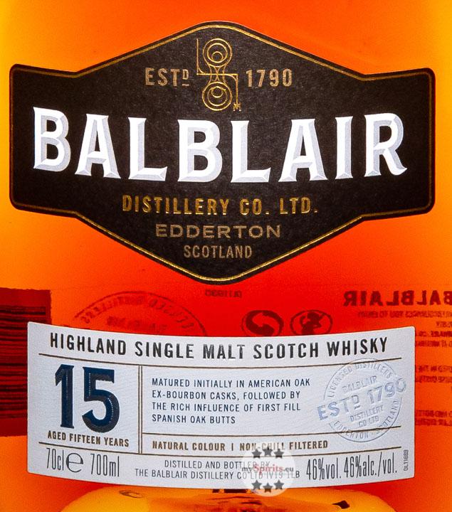 Actual product image Balblair 15y 0.7 l