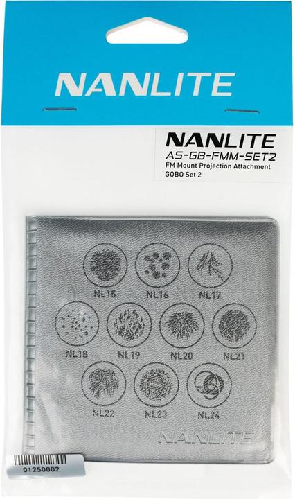 Actual product image Nanlite Gobo Set 2 to FM Mount Projection Attachment (Various)