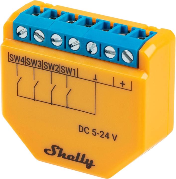 Produktbild Shelly Plus I4 DC (Schaltaktor)