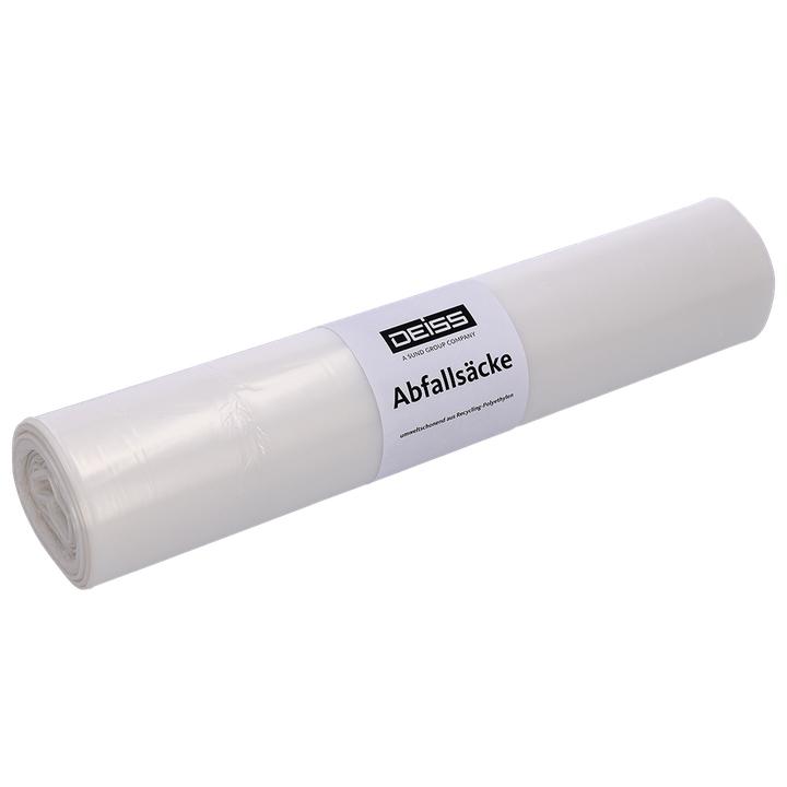 Deiss Müllbeutel B620xL750mm 60 l 7 µm transparent (60 x, 60 l)
