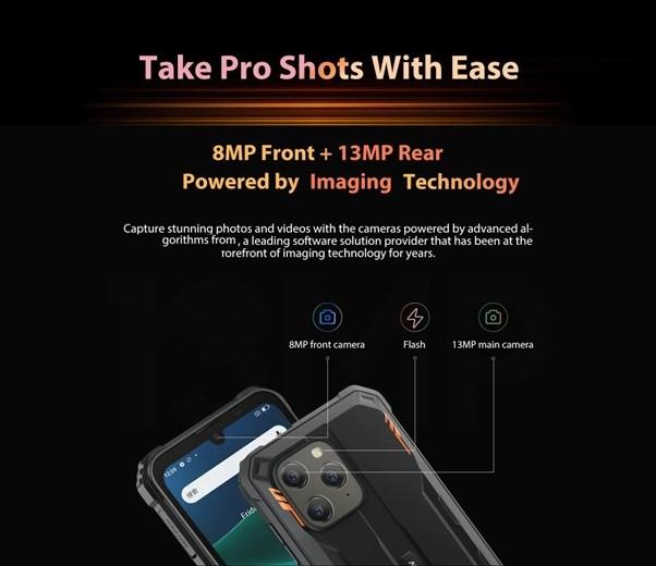 Actual product image Blackview BV5300 Pro (64 GB, Black, Green, 6.10", Dual SIM, 4G)