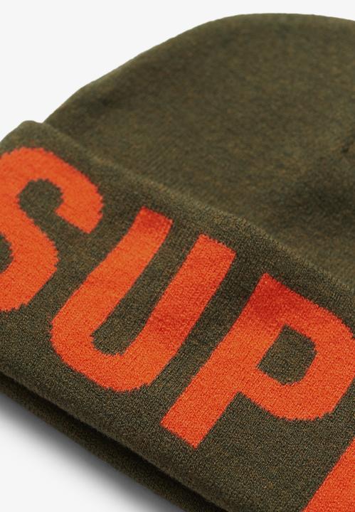 Actual product image Superdry Branded Knitted Beanie Hat