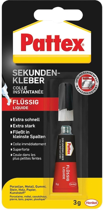 Produktbild Pattex Sekundenkleber Flüssig (3 g)