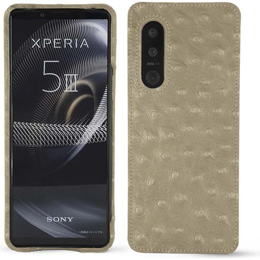 Noreve Lederschutzhülle (Sony Xperia 5 III), Smartphone Hülle, Beige