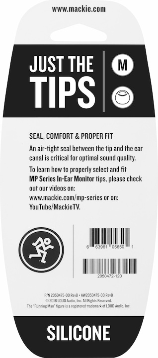 Productafbeelding Mackie MP & CR Knoppen Medium Silicone Zwarte Tips Kit