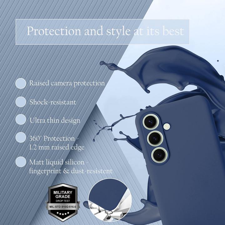 Actual product image Cadorabo Case for Samsung Galaxy S24 FE TPU Liquid Silicone Cover (Samsung Galaxy S24 FE)