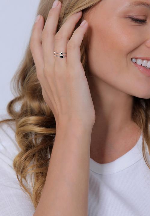 Image du produit Elli Set de bagues, bague solitaire (56, Argent 925)