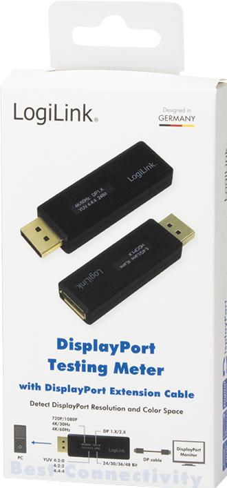 Image du produit LogiLink Testeur DisplayPort pour information EDID, noir