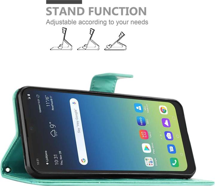 Produktbild Cadorabo Hülle für Google PIXEL 6A mit Blumen Muster (Google Pixel 6a)