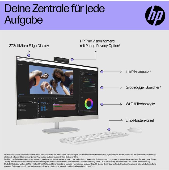 Produktbild HP AIO 27-cr0009ng (512 GB, 16 GB, Intel Core i5-1335U)