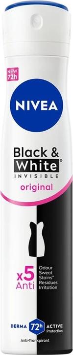 Actual product image NIVEA Black & White Original Antiperspirant (Spray, 200 ml)