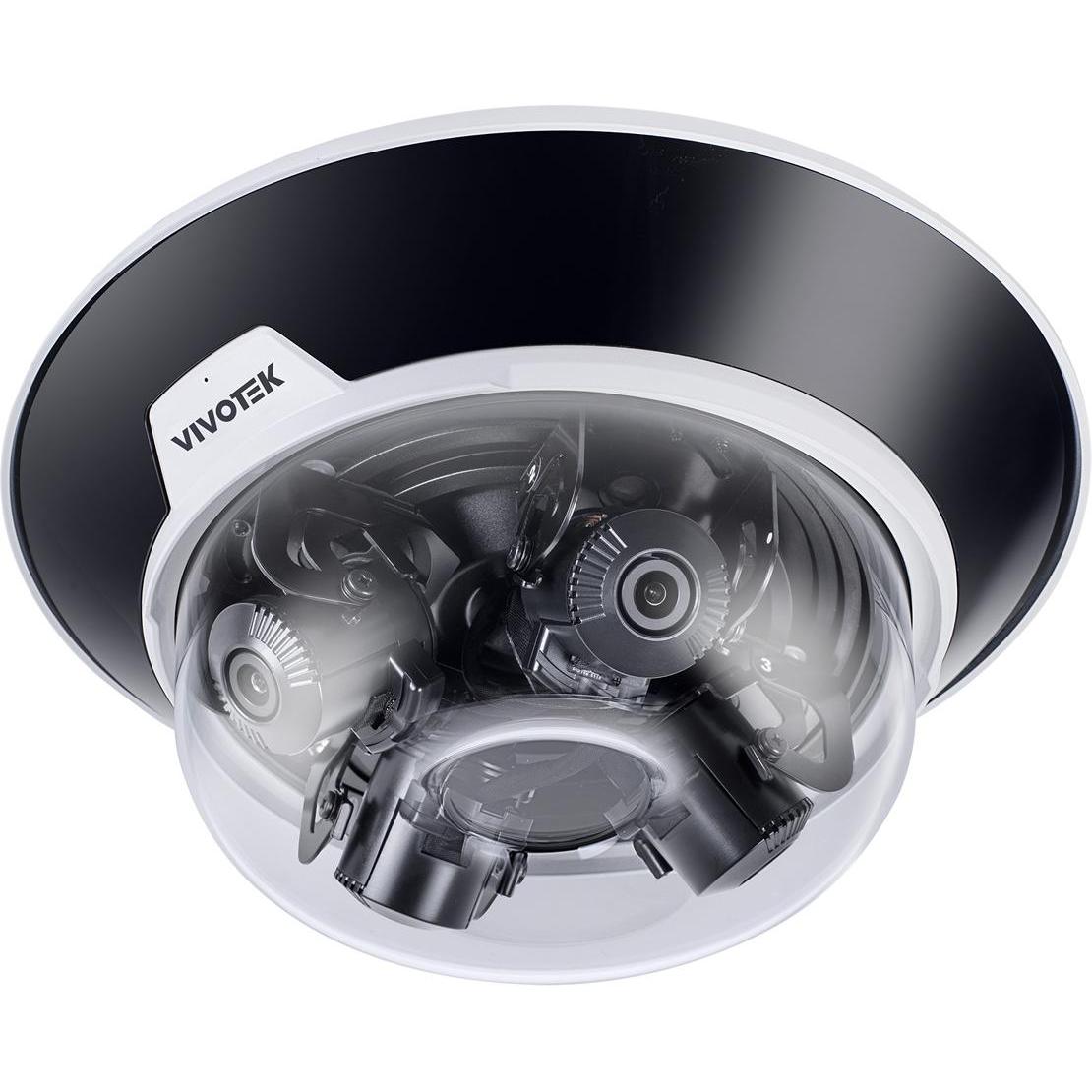 Vivotek MA9322-EHTVL Multi Sensor Kamera Outdoor Vandal Dome 4x4MP (2688 x 1920 Pixels), Netzwerkkamera, Schwarz