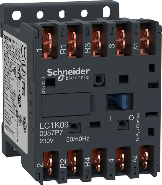 Produktbild Schneider Electric Leistungsschütz, 2S+2Ö, 20A/AC1, Spule LC1K090087P7