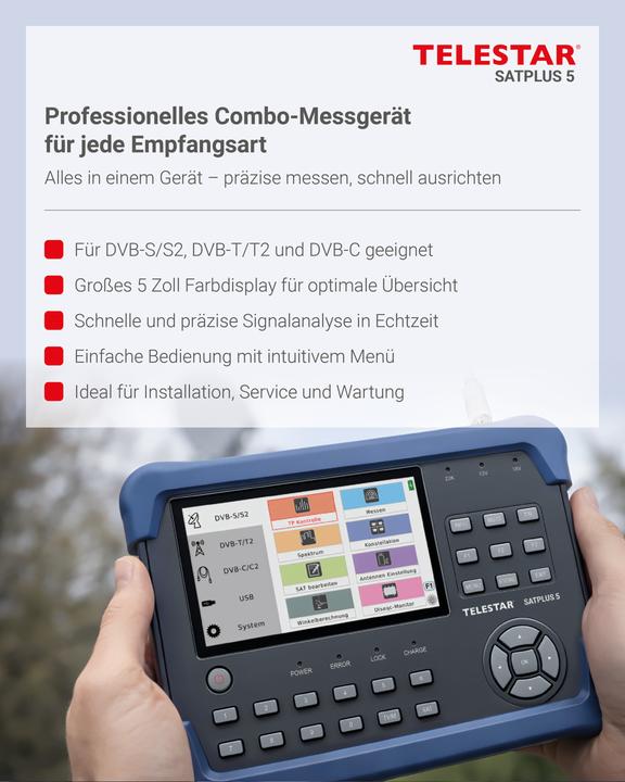 Actual product image Telestar Satplus 5 (Measurement technology)