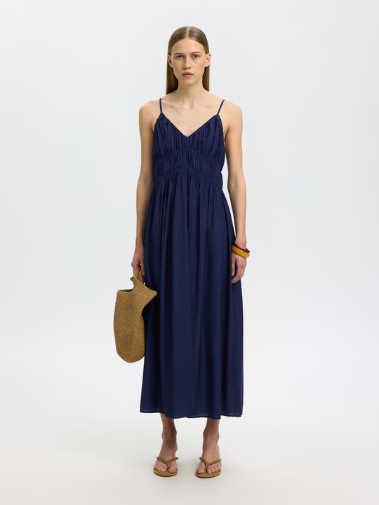 Produktbild Selected V-Ausschnitt Spaghetti Maxikleid (34)