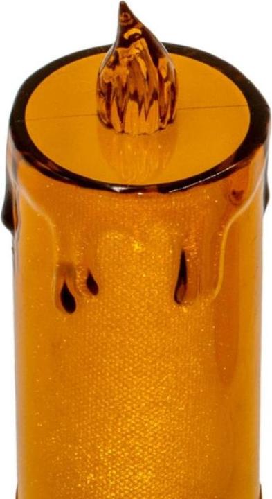 Produktbild Koopman Dekoracja świąteczna Świeca LED przezroczysta dekoracyjny złoty 10,5 cm na baterie 1szt