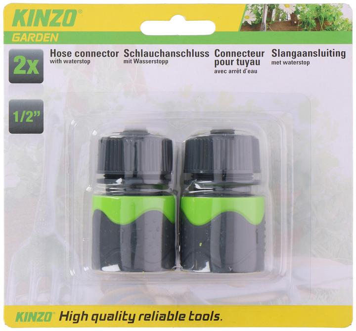 Kinzo Hosecnnctr 2pcs 1/2" D3,5x6cm (Hose connector, 35 mm)