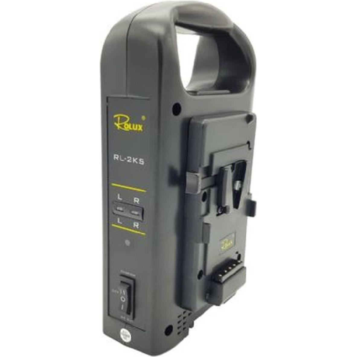 Rolux Doppel-Akkulader RL-2KS für V-Mount Akku (340021)