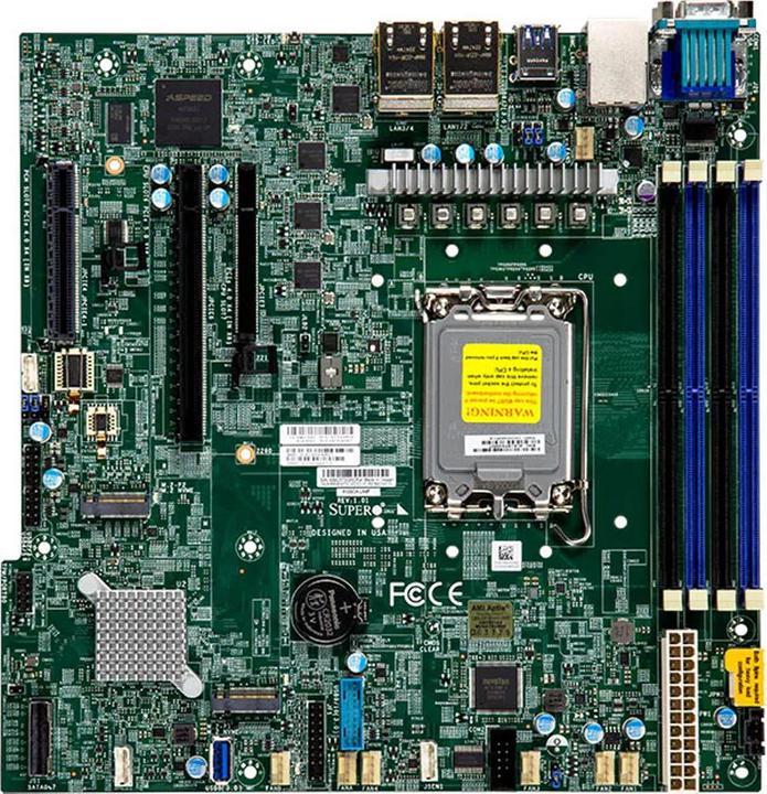 Produktbild Supermicro Motherboard X13SCH-LN4F (retail pack) (LGA 1700, Intel C266, mATX)