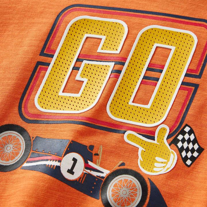 Produktbild VidaXL Kinder-Langarmshirt Dunkelorange 92,Material: 100 (92)