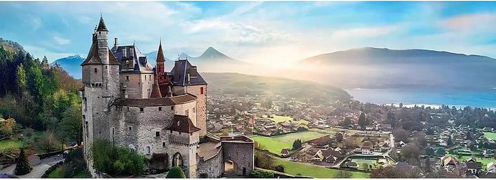 Immagine prodotto Trefl Puzzle 1000 pezzi Panorama Castello Menthon Francia (1000 pezzi)