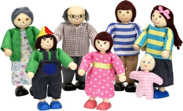 Actual product image Spielba Bending dolls extended family