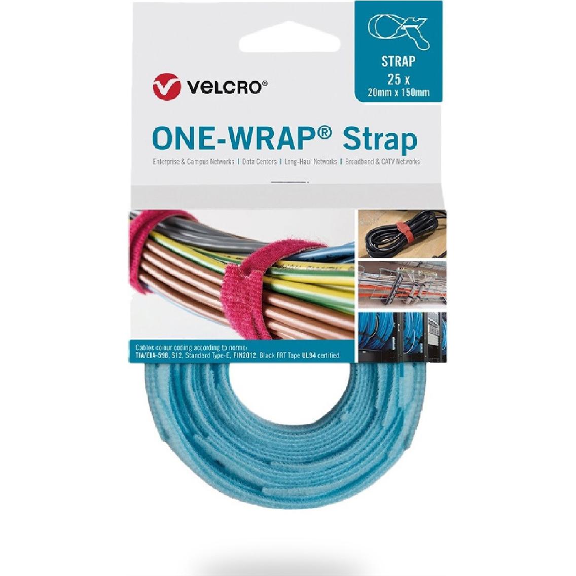 Velcro brand, Kabelbinder, Professional Markenkabelbinder (Klettkabelbinder, 230 mm, 25 Stk.)
