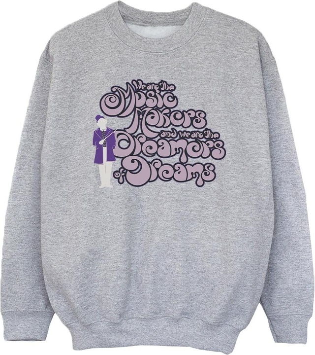 Produktbild Willy Wonka & the Chocolate Factory Dreamers Text Sweatshirt Mädchen (140, 146)