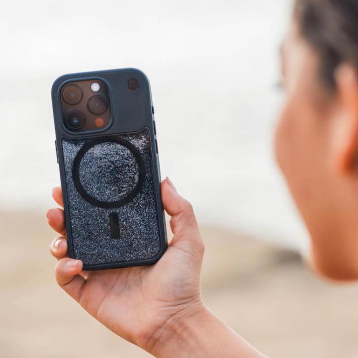 Actual product image STM Relax Sand MagSafe - iPhone 15 Pro Max Hülle (Schwarz / Grau) (Apple iPhone 15 Pro Max)