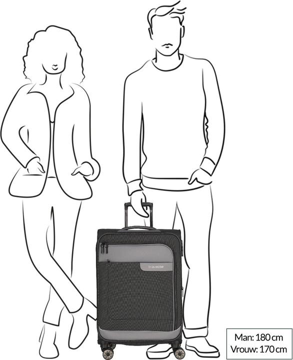 Produktbild Travelite Trolley + Koffer Viia 4w Trolley M (70 l)