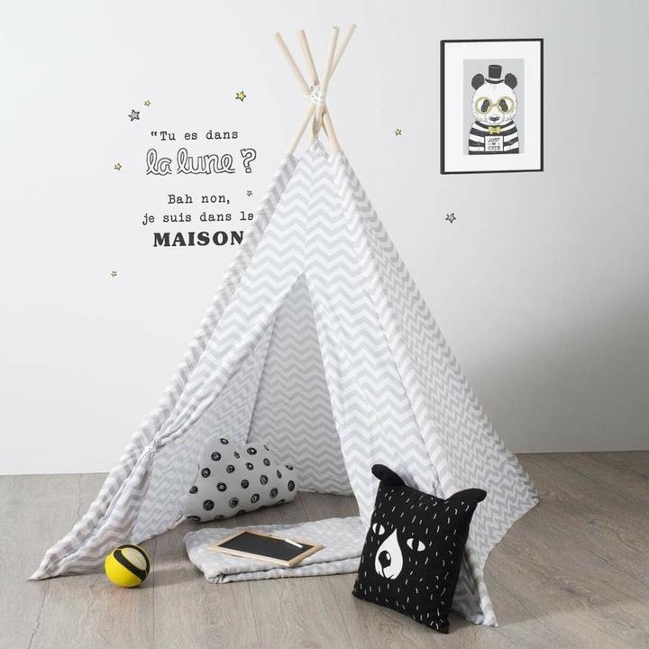 Productafbeelding Atmosphera tipi deco h.160 cm grijs, grijs