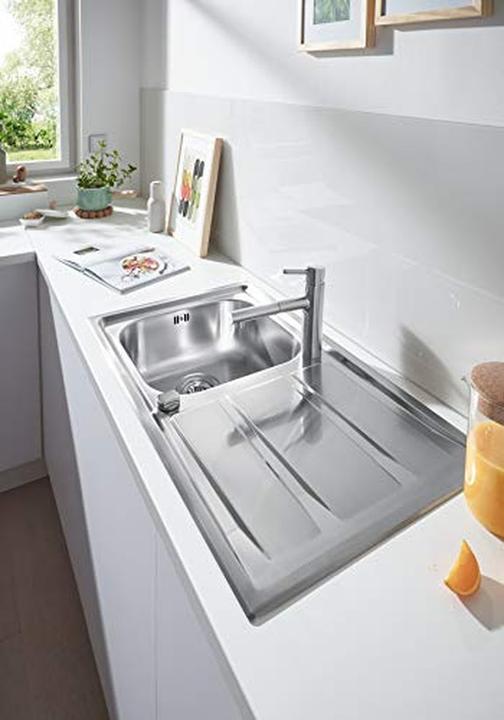 Actual product image Grohe Küchenarmatur mit Handbrause Concetto supersteel matt 31129