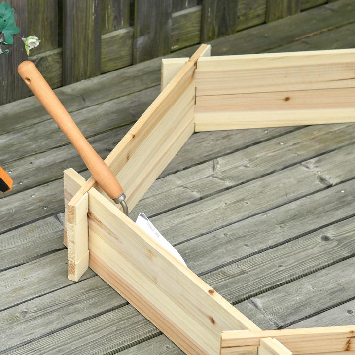Produktbild Outsunny Hochbeet mit sechseckiger Form