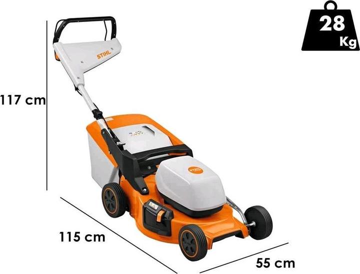 Actual product image Stihl RMA 253 cordless lawn mower without battery and charger (Rechargeable battery operated)