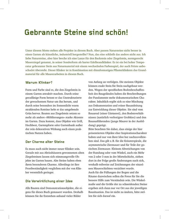 Produktbild Bauen mit Ziegelsteinen (Deutsch, Manfred Braun, 2011)