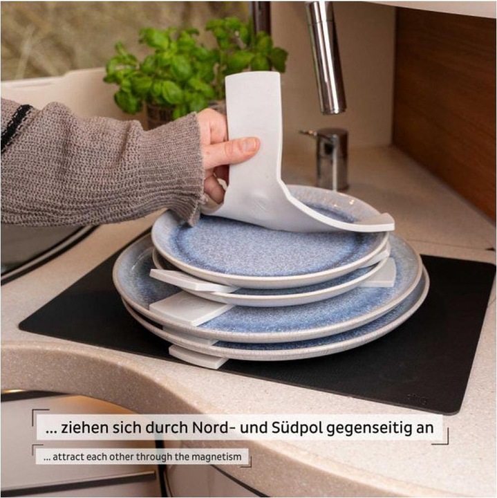 Actual product image Silwy Magnetic sandwich bundle 5 pieces, white (5 x)
