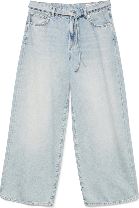 Vero Moda VMWIEN Mid Rise Weiter Beinschnitt Jeans Weit geschnitten
